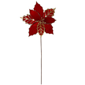 Art.4203 Vara Nochebuena Terciopelo 50cm 1pz