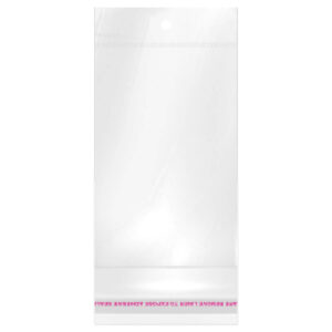 Art.4267 Bolsa Celofán con Sello Adhesivo 15.5x9+5cm 100pz