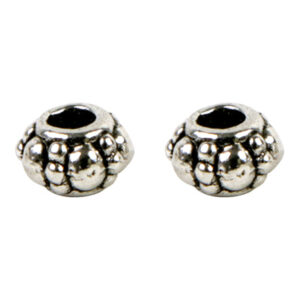 Art.4379 Cuenta Fundida Fina 4mm 50pz