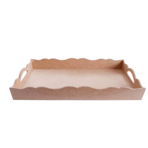 Art.4419 Charola Con Ondas Rectangular 5x40x28cm 1pz