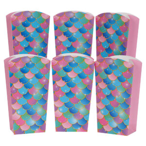 Art.4474 Caja Palomitas Sirena 13.5x7.5x5cm 6pz