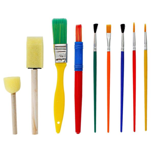 Art.4506 Juego Pinceles/Brocha/Esponja 9pz