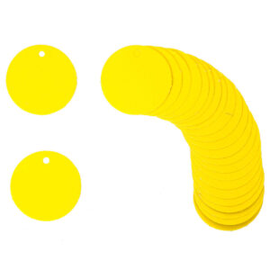 Art.4522 Tarjeta Circular Color Neón 3.5cm 24pz