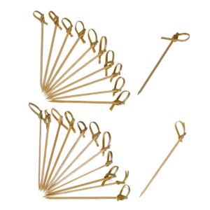 Art.4554 Palitos De Bamboo Con Nudo 9cm 24pz