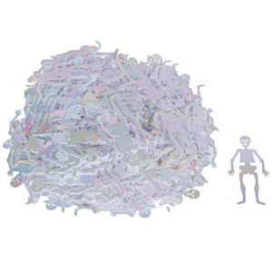 Art.4595 Figura Lentejuela Esqueleto 5.7cm 50g