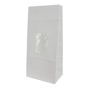 Art.4728 Bolsa Papel Plástico Con Ventana 20x9x6cm 12pz