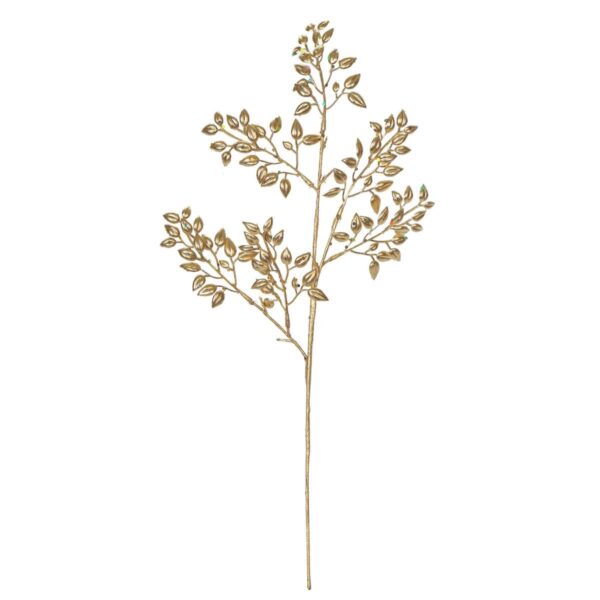 Art.4783 Vara Follaje Metalizado 47cm 1pz