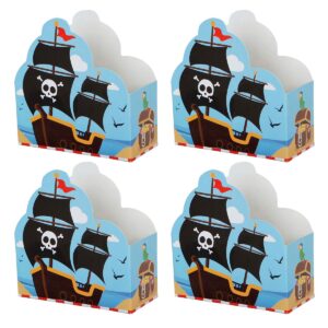Art.4913 Caja Dulcero Pirata 8x8x4cm 4pz