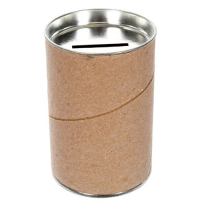 Art.4985 Caja Cilindro De Cartón Con Ranura 10x6.6cm 1pz