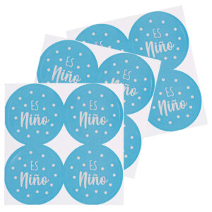 Art.4989 Calcomanía Es Niña/Niño 4.5x4.5cm 12pz