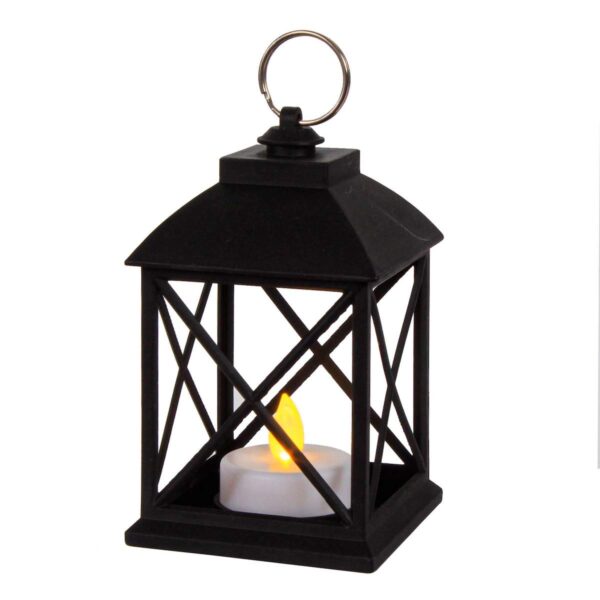 Art.5006 Quinque Plástico Con Vela Led (Incluye 1 bateria reemplazable) 11.5x7x7cm 1pz