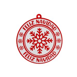 Art.5026 Esfera Navidad Vintage Natural 13x12cm 1pz