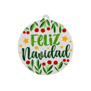 Art.5075 Esfera Navidad 13x12cm 1pz