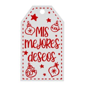 Art.5097 Tag Navidad Color 18x10.5cm 1pz