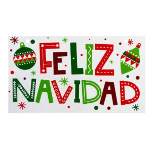 Art.5223 Letrero Feliz Navidad De Color Grande 19.5x35cm 1pz