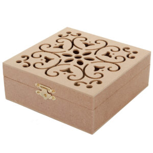 Art.5242 Caja Flor Cuadrada Con Broche 6.3X16.2X16.7cm 1pz