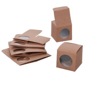 Art.5403 Caja Cuadrada Con Ventana 4x4x4cm 6pz