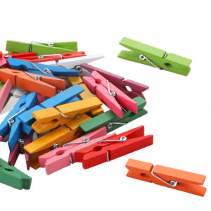 Art.5415 Pinzas De Madera Colores Surtidos 4.5cm 30pz