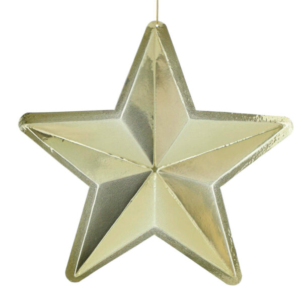 Art.5556 Estrella 3D Metalizada 26x26x9cm 1pz