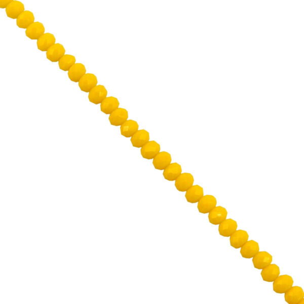 Art.5565 Rondel Facetado Color Opaco 4x3mm Hilo 148pz