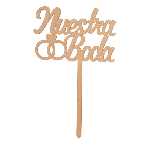 Art.5625 Pick Nuestra Boda 25x20cm 1pz
