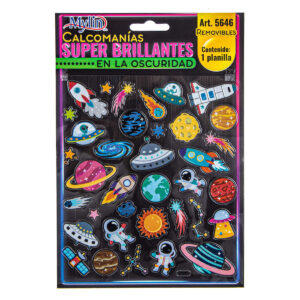 Art.5646 Calcomanía Super Brillante 1 Planilla
