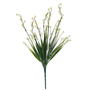 Art.5726 Ramo Fino De Plástico Con Flor x7 45cm 1pz