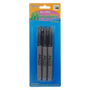 Art.5763 Plumón Negro 3pz