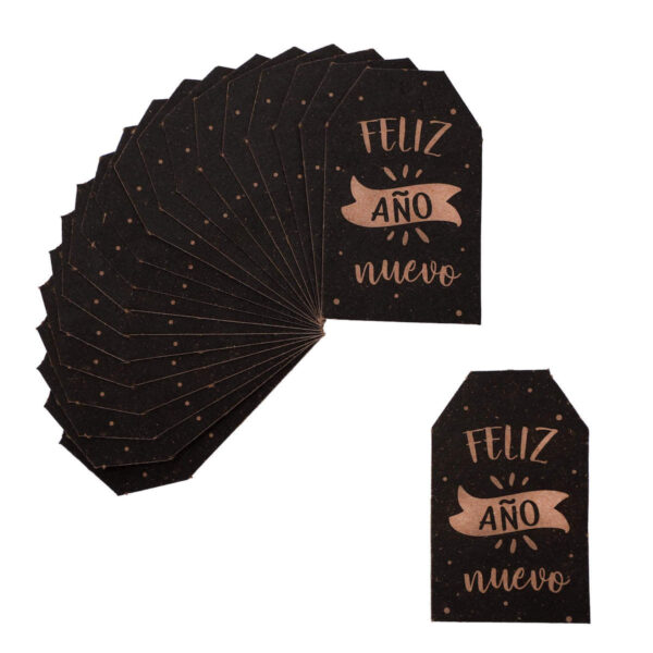 Art.5918 Tarjeta Feliz Año Nuevo 6.5x4cm 20pz