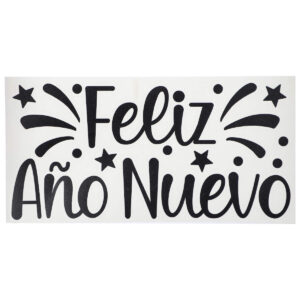 Art.5953 Vínil Feliz Año Nuevo 14x27cm 1pz