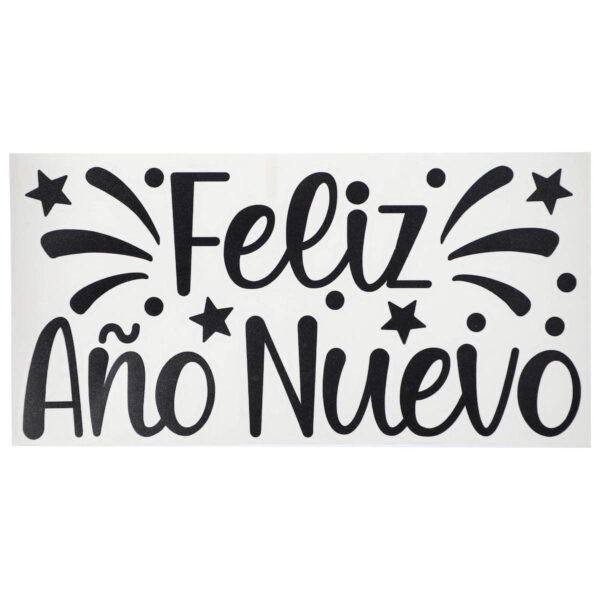Art.5953 Vínil Feliz Año Nuevo 14x27cm 1pz