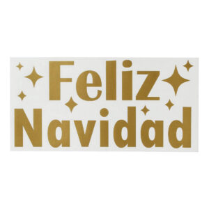 Art.5955 Vínil Feliz Navidad 14x27cm 1pz