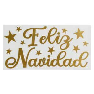 Art.5956 Vínil Navidad Estrella 14x27cm 1pz