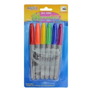 Art.5962 Plumón Colores Surtidos 3.5mm 6pz