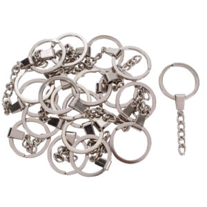 Art.5986 Llavero Fino Aro Con Cadena 30mm 50pz