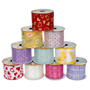 Art.5996 Listón Surtido Primavera 6.4cm 9.14m