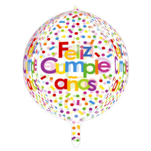 Art.6001 Globo 4D Feliz Cumpleaños 40cm 1pz