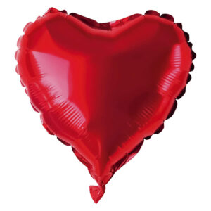 Art.6017 Globo Metálizado Corazón 40cm (Aprox) 1pz
