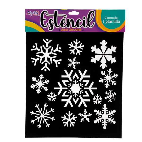 Art.6027 Esténcil Figuras Navideñas 24x21cm 1pz