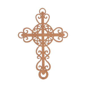 Art.6042 Cruz Grande Garigoleada 27x18.5cm 1pz