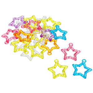 Art.6057 Cuentas Plásticas Figuras Color Surtido varios tamaños 25g