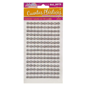 Art.6079 Piedra Métalica con Adhesivo 8mm 1 Planilla (aprox 150)