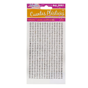 Art.6081 Piedra Metálica Facetada 4mm 1 Planilla (aprox 476pz)