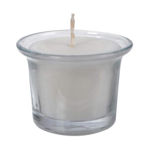 Art.6169 Veladora Cristal Decorativa 4.5x6.3cm 1pz