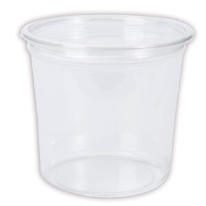 Art.618 Contenedor De Plástico aprox 710ml 10.5x11.5cm 10pz