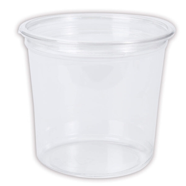 Art.618 Contenedor De Plástico aprox 710ml 10.5x11.5cm 10pz