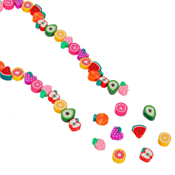 Art.6181 Cuentas Frutas 10mm Hilo 40cm (Aprox 44pz)