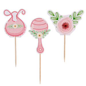 Art.6184 Pick Mini Baby Shower 10cm 12pz