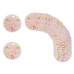 Art.6192 Tarjeta Mi Bautizo 3.5cm 24pz