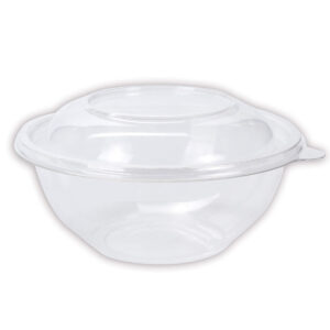 Art.620 Contenedor De Plástico Ensaladas aprox 950ml 10x18.5cm 6pz